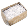 Dart Style Setter Mediumweight Plastic Teaspoons, White, 1000/Carton