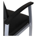 Alera metaLounge Series Bariatric Guest Chair, 30.51" x 26.96" x 33.46", Black Seat/Back, Silver Base