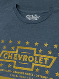 Chevrolet Yellow Stars & Stripes T-Shirt - Gray by Tee Luv