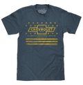Chevrolet Yellow Stars & Stripes T-Shirt - Gray by Tee Luv