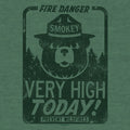 Smokey Bear "Fire Danger Very High Today" T-Shirt - Green by Tee Luv