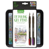 Crayola Detailing Gel Pen, Stick, Medium 1 mm, Assorted Ink Colors, Black Barrel, 20/Pack