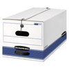 Bankers Box STOR/FILE Medium-Duty Strength Storage Boxes, Letter Files, 12" x 24.13" x 10.25", White, 20/Carton