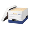 Bankers Box R-KIVE Heavy-Duty Storage Boxes, Letter/Legal Files, 12" x 16.5" x 10.38", White, 20/Carton