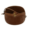 Gucci Vintage Horsebit Leather x Suede Brown Crossbody Bag #3185