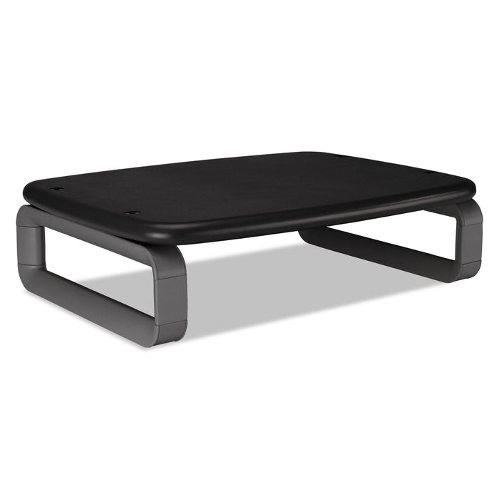 Kensington Monitor Stand with SmartFit, For 24" Monitors, 15.5" x 12" x 3" to 6", Black/Gray, Supports 80 lbs