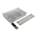 Alera NSF Certified Industrial Four-Shelf Wire Shelving Kit, 36w x 24d x 72h, Silver