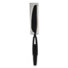 Dixie SmartStock Wrapped Heavy-Weight Cutlery Refill, Knife, Black, 960/Carton