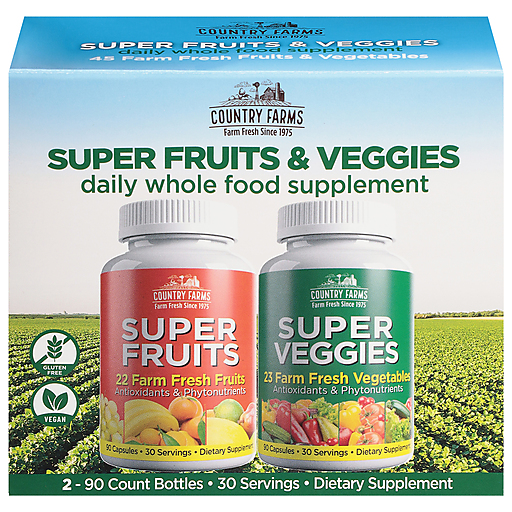 Country Farms Super Fruit & Veggies (30 Cápsulas) by Pasteur Pharmacy