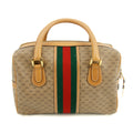 Gucci GG Canvas Coated Sherry Line Mini Boston Bag Brown #3193 by Bolt Boutique