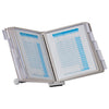 Durable SHERPA Desk Reference System, 10 Panels, 10 x 5.88 x 13.5, Gray Borders