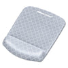 Fellowes PlushTouch Mouse Pad with Wrist Rest, 7.25 x 9.37, Lattice Design