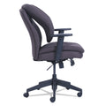 SertaPedic Cosset Ergonomic Task Chair, Supports Up to 275 lb, 19.5" to 22.5" Seat Height, Gray Seat/Back, Black Base