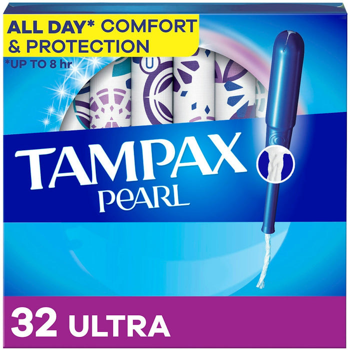 Tampax Pearl Tampons - Ultra Absorbency With LeakGuard Braid - Unscented - 36ct by Pasteur Pharmacy