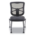 Alera Elusion Mesh Nesting Chairs, Supports Up to 275 lb, Black, 2/Carton