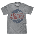 Pepsi Cola Stars T-Shirt - Gray by Tee Luv
