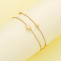 3pcs Heart Necklace & Bracelet Set for Women by DailySale