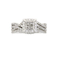 1.00ct Diamond Engagement Ring Set 10KT White Gold by Bids.com