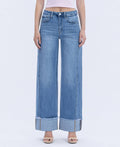 Mia High Rise Cuffed Wide Jeans by Boutique 23