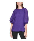 Calvin Klein Balloon-Sleeve Top by Vanessa Jane