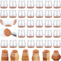 32-Piece: Clear Chair Leg Floor Protectors by DailySale