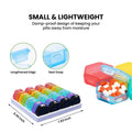 32-Pieces: Colored Compartments Monthly Pill, Medicine And Vitamin Organizer With Tray by DailySale