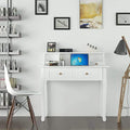 32" Wooden Secretary Desk Bedroom Small Dresser with 4 Storage Drawers by DailySale
