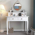 32" Wooden Secretary Desk Bedroom Small Dresser with 4 Storage Drawers by DailySale