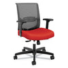 HON Convergence Mid-Back Task Chair, Synchro-Tilt and Seat Glide, Supports Up to 275 lb, Red Seat, Black Back/Base