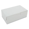 SCT White One-Piece Non-Window Bakery Boxes, 6.25 x 3.75 x 2.13, White, Paper, 250/Bundle