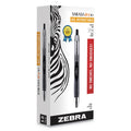 Zebra Sarasa Dry Gel X30 Gel Pen, Retractable, Medium 0.7 mm, Black Ink, Black Barrel, 12/Pack