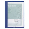 ACCO Clear Front Vinyl Report Cover, Prong Fastener, 0.5" Capacity,  8.5 x 11, Clear/Blue