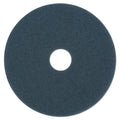 Boardwalk Scrubbing Floor Pads, 16" Diameter, Blue, 5/Carton