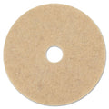 Boardwalk Natural Hog Hair Burnishing Floor Pads, 17" Diameter, Tan, 5/Carton