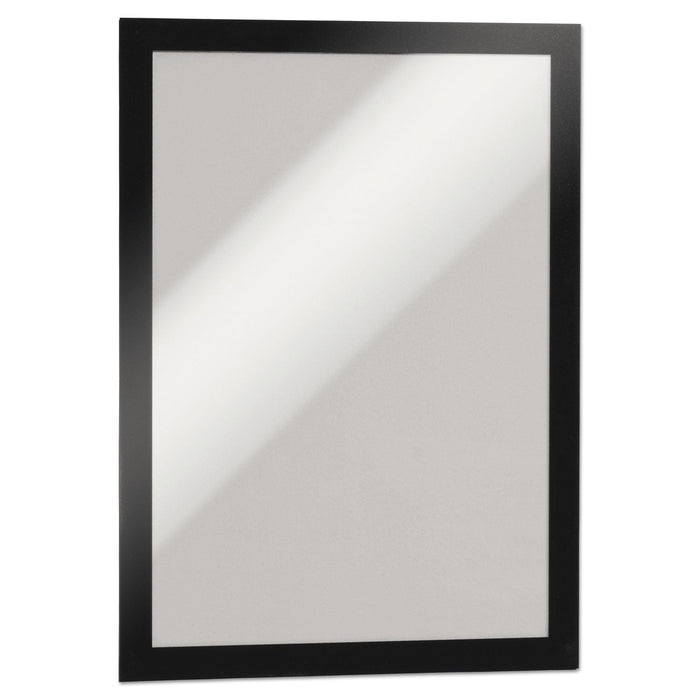 Durable DURAFRAME Sign Holder, 8.5 x 11, Black Frame, 2/Pack