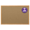 Mead Cork Bulletin Board, 48 x 36, Oak Frame