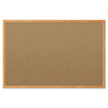 Mead Cork Bulletin Board, 48 x 36, Oak Frame