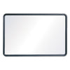 Quartet Contour Dry-Erase Board, Melamine, 24 x 18, White Surface, Black Frame
