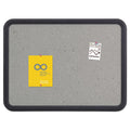 Quartet Contour Granite Gray Tack Board, 48 x 36, Black Frame