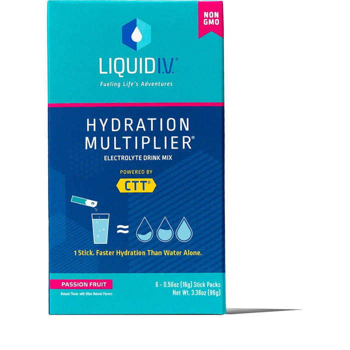 Liquid I.V. Hydration Multiplier Electrolyte Drink Mix Passion Fruit 6Ct by Pasteur Pharmacy