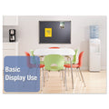 Quartet Prestige Euro-Style Embossed Foam Bulletin Board, 48 x 34 7/16, Black/Alum Frame