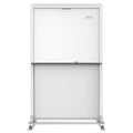 Quartet Motion Dual-Track Mobile Magnetic Dry-Erase Easel, Two 40 1/2 x 34 Panels, White