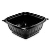 Dart PresentaBowls Pro Black Square Bowls, 12 oz, 5 x 5 x 2, Black, Plastic, 63/Bag, 8 Bags/Carton
