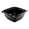 Dart PresentaBowls Pro Black Square Bowls, 12 oz, 5 x 5 x 2, Black, Plastic, 63/Bag, 8 Bags/Carton