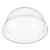 Dart Plastic Dome Lid, No-Hole, Fits 9 oz to 22 oz Cups, Clear, 100/Sleeve, 10 Sleeves/Carton