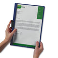 Durable DuraClip Report Cover, Clip Fastener,  8.5 x 11, Clear/Black, 5/Pack