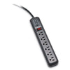 Kensington Guardian Surge Protector, 6 AC Outlets, 15 ft Cord, 540 J, Gray