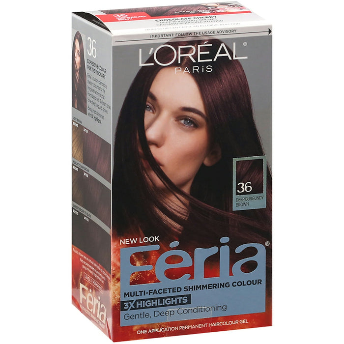 Feria L Oreal Paris Permanent Hair Color 36 Deep Burgundy Brown by Pasteur Pharmacy