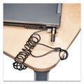 Kensington Portable Combination Laptop Lock, 6 ft Carbon Strengthened Steel Cable, Gray