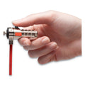 Kensington Portable Combination Laptop Lock, 6 ft Carbon Strengthened Steel Cable, Red